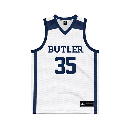 Butler - NCAA Men's Basketball : Bryson Cardinal - White Basketball Jersey-0