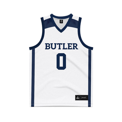 Butler - NCAA Men's Basketball : Jackson Keith - White Basketball Jersey-0