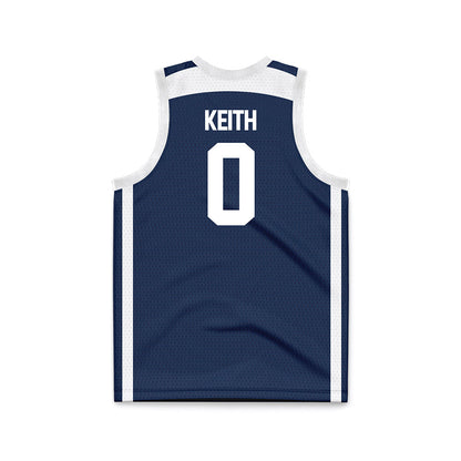 Butler - NCAA Men's Basketball : Jackson Keith - Navy Basketball Jersey-1