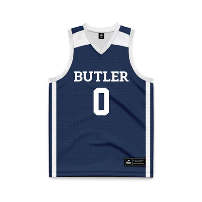 Butler - NCAA Men's Basketball : Jackson Keith - Navy Basketball Jersey-0