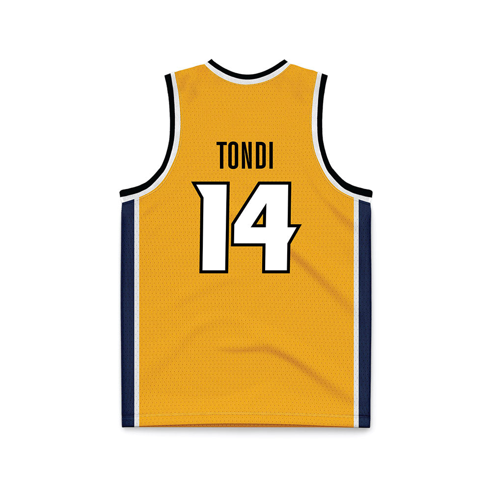 VCU - NCAA Women's Basketball : Natalia Tondi - Gold Basketball Jersey-1