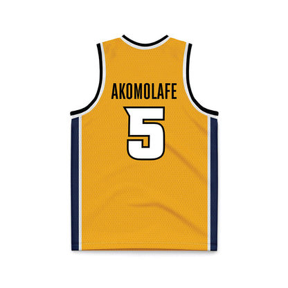 VCU - NCAA Women's Basketball : Adebukola Akomolafe - Gold Basketball Jersey-1