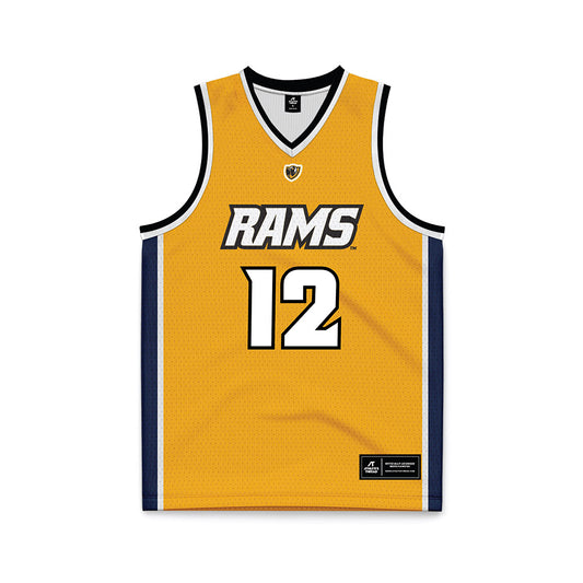 VCU - NCAA Women's Basketball : Valentina Ojeda - Gold Basketball Jersey-0