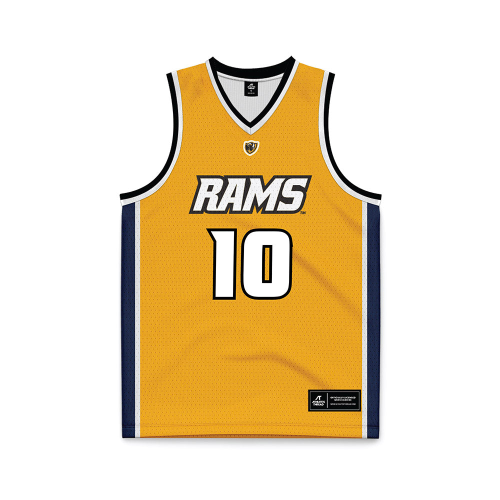 VCU - NCAA Women's Basketball : Ann Zachariah - Gold Basketball Jersey-0