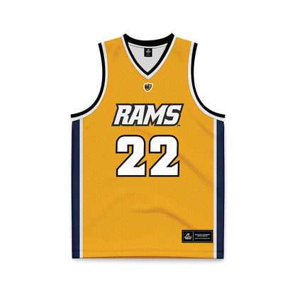 VCU - NCAA Women's Basketball : Laia Crespin Pastor - Gold Basketball Jersey-0
