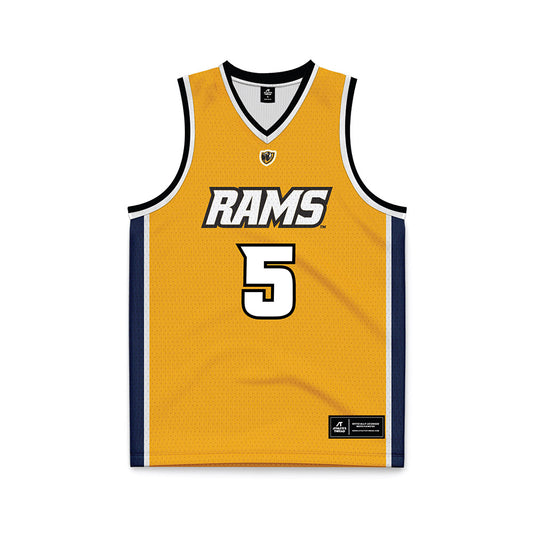 VCU - NCAA Women's Basketball : Makennah White - Gold Basketball Jersey-0