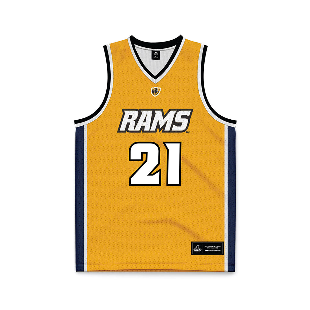 VCU - NCAA Women's Basketball : Deniz Torgut - Gold Basketball Jersey-0