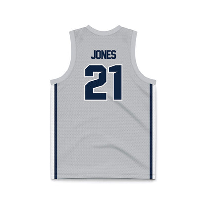 Samford - NCAA Men's Basketball : Rylan Jones - Grey Basketball Jersey