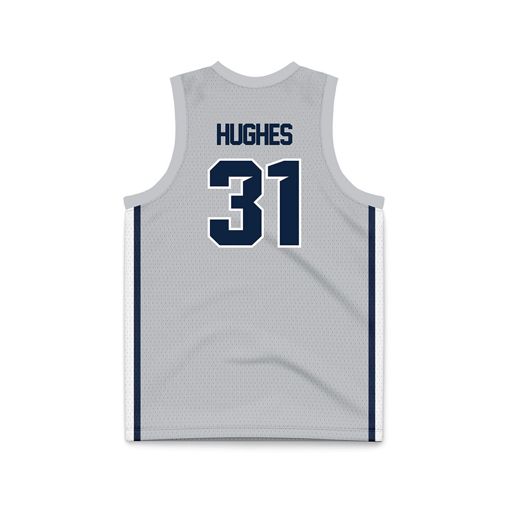 Samford - NCAA Men's Basketball : Joshua Hughes - Grey Basketball Jersey