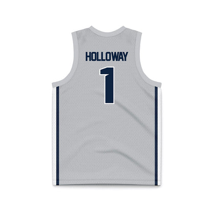 Samford - NCAA Men's Basketball : Joshua Holloway - Grey Basketball Jersey