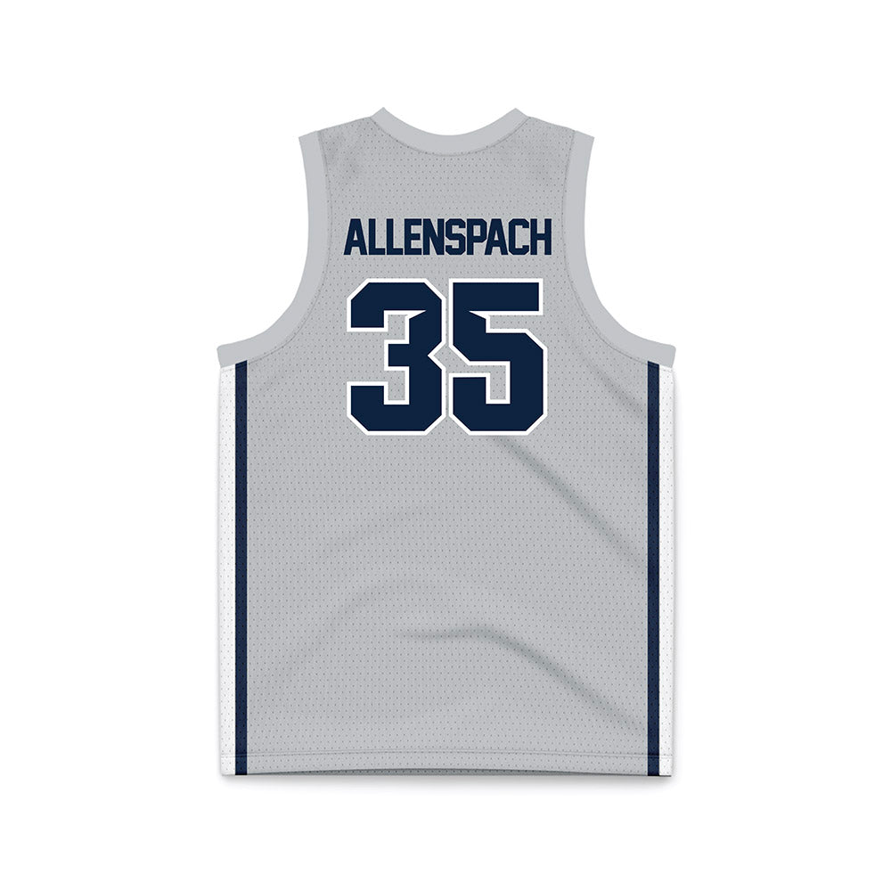 Samford - NCAA Men's Basketball : Riley Allenspach - Grey Basketball Jersey