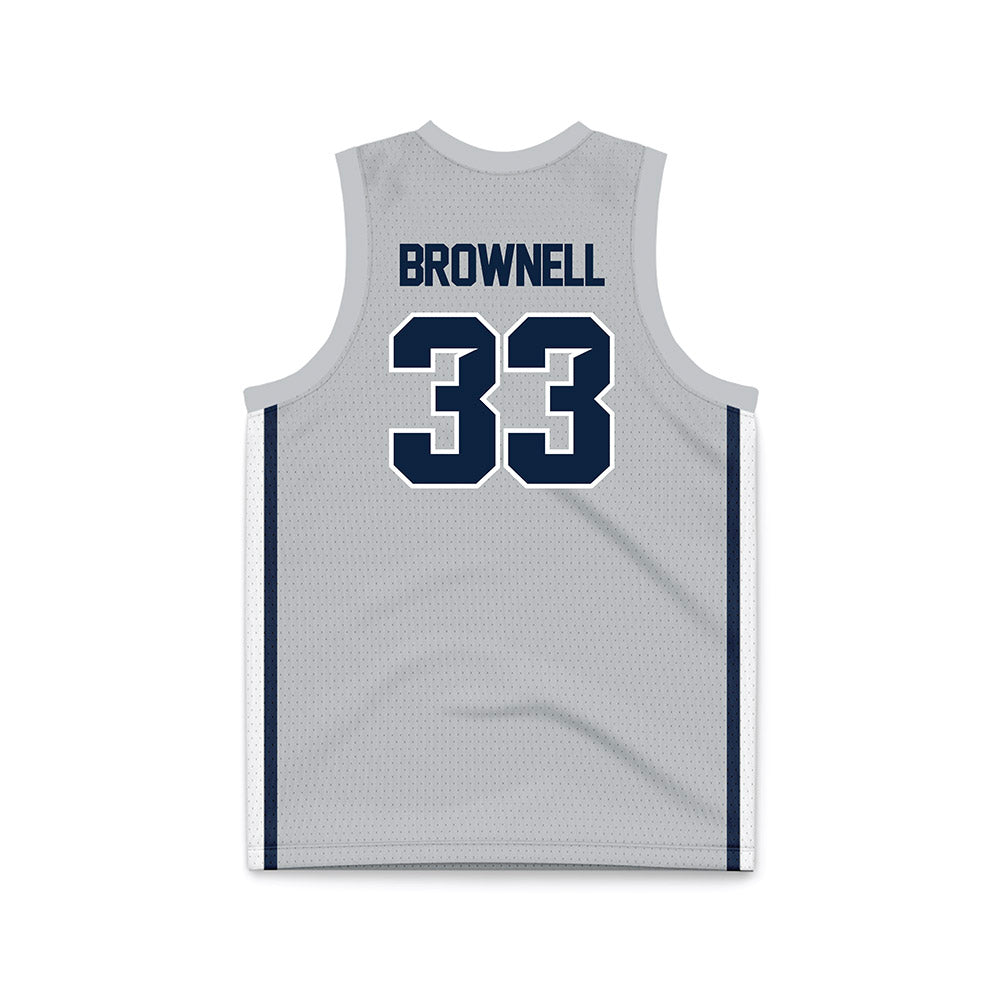 Samford - NCAA Men's Basketball : Jaden Brownell - Grey Basketball Jersey-1