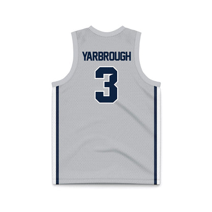 Samford - NCAA Women's Basketball : Kaylee Yarbrough - Grey Basketball Jersey-1
