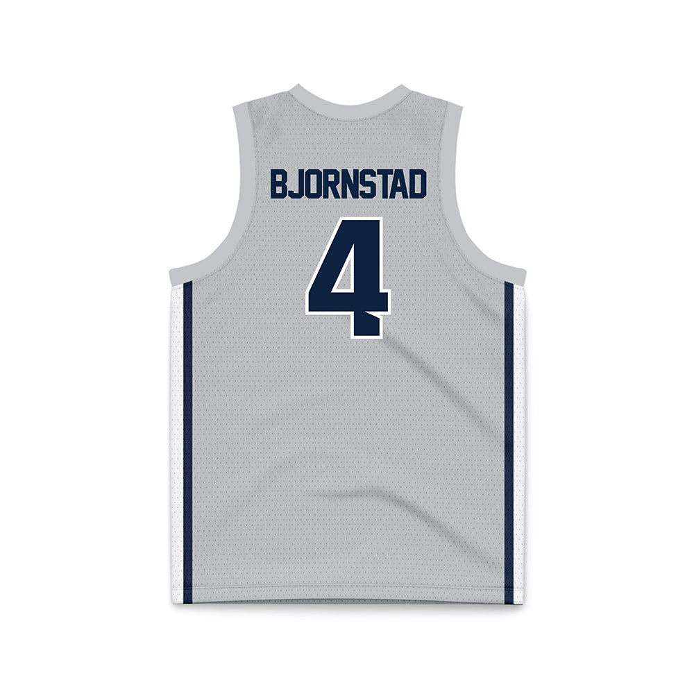 Samford - NCAA Men's Basketball : Judson Bjornstad - Grey Basketball Jersey-1