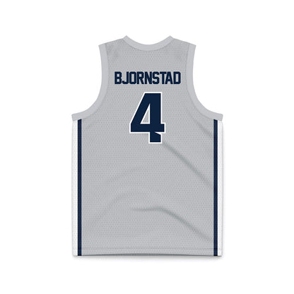 Samford - NCAA Men's Basketball : Judson Bjornstad - Grey Basketball Jersey-1