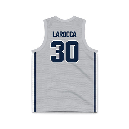 Samford - NCAA Men's Basketball : Owen LaRocca - Grey Basketball Jersey