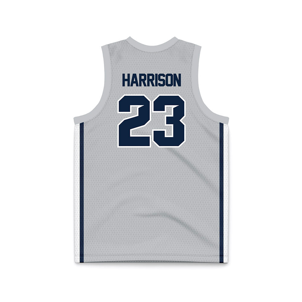 Samford - NCAA Men's Basketball : Caleb Harrison - Grey Basketball Jersey