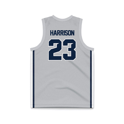 Samford - NCAA Men's Basketball : Caleb Harrison - Grey Basketball Jersey