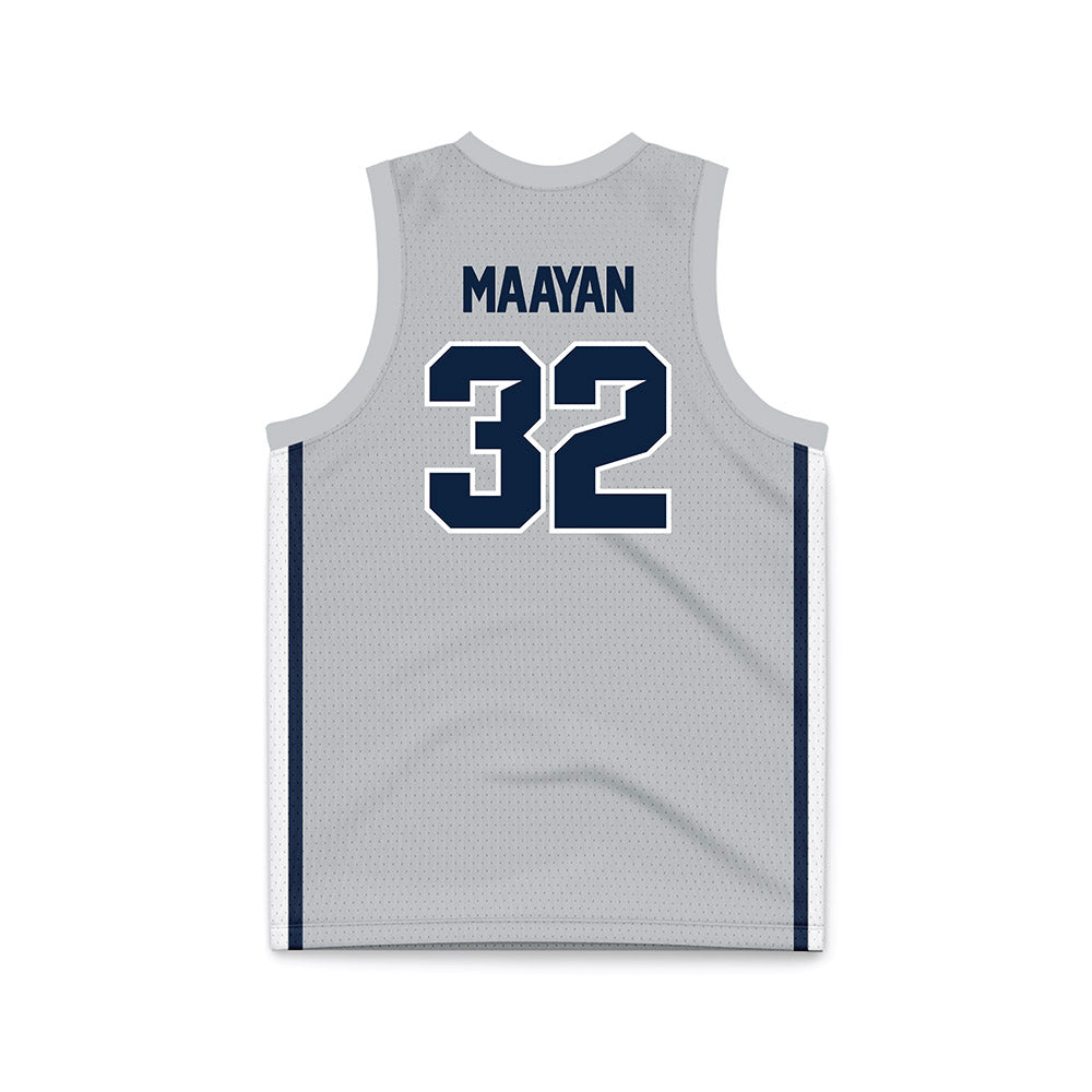 Samford - NCAA Women's Basketball : Yael Maayan - Grey Basketball Jersey-1