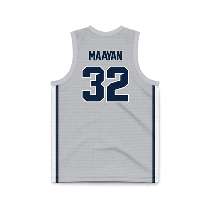 Samford - NCAA Women's Basketball : Yael Maayan - Grey Basketball Jersey-1