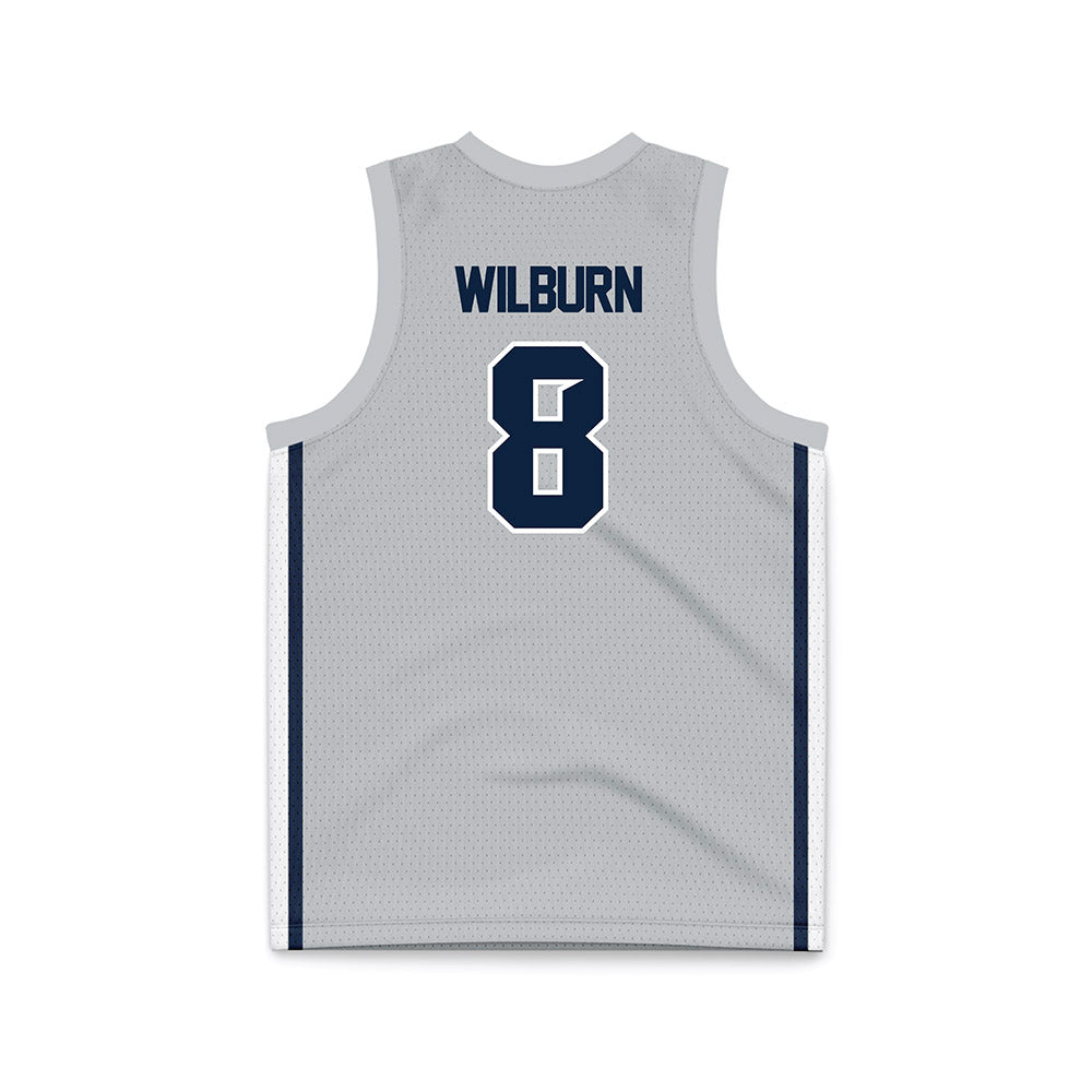 Samford - NCAA Men's Basketball : Zion Wilburn - Grey Basketball Jersey