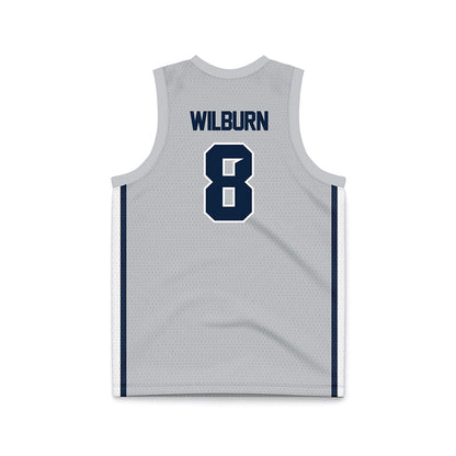 Samford - NCAA Men's Basketball : Zion Wilburn - Grey Basketball Jersey