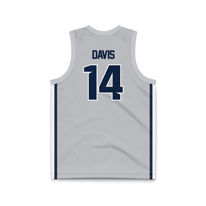 Samford - NCAA Men's Basketball : Brody Davis - Grey Basketball Jersey