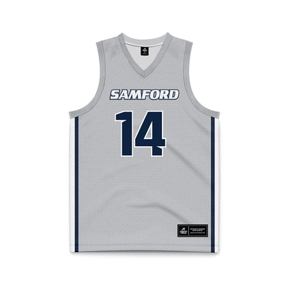 Samford - NCAA Men's Basketball : Brody Davis - Grey Basketball Jersey