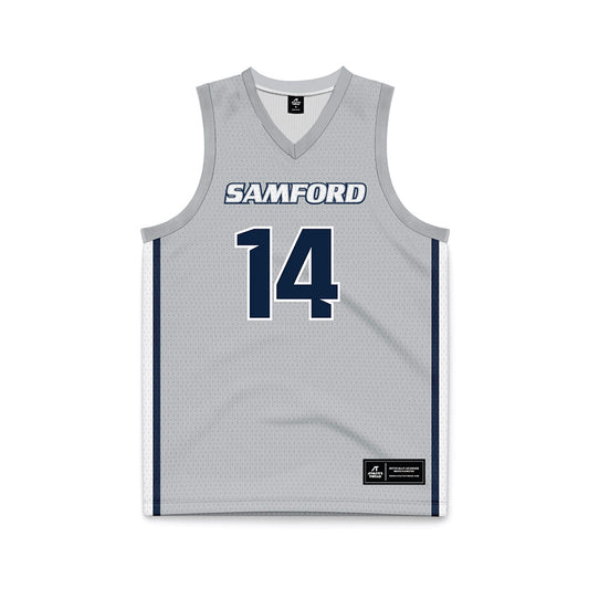 Samford - NCAA Men's Basketball : Brody Davis - Grey Basketball Jersey