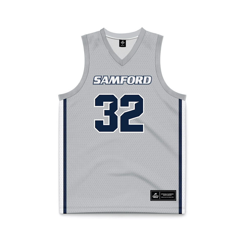 Samford - NCAA Women's Basketball : Yael Maayan - Grey Basketball Jersey-0