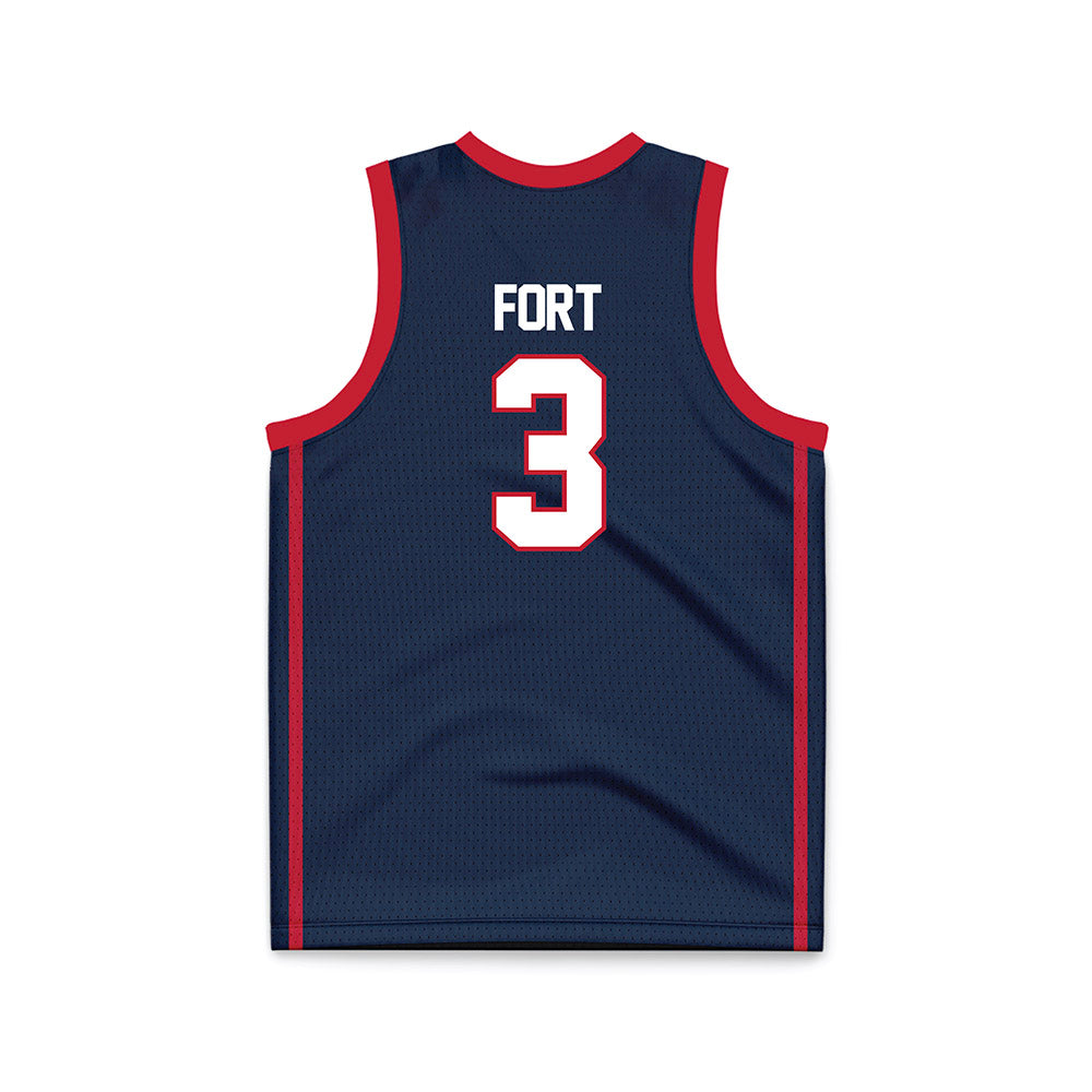 Samford - NCAA Men's Basketball : Trey Fort - Basketball Jersey-1