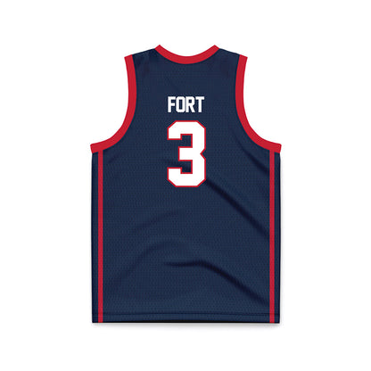 Samford - NCAA Men's Basketball : Trey Fort - Basketball Jersey-1