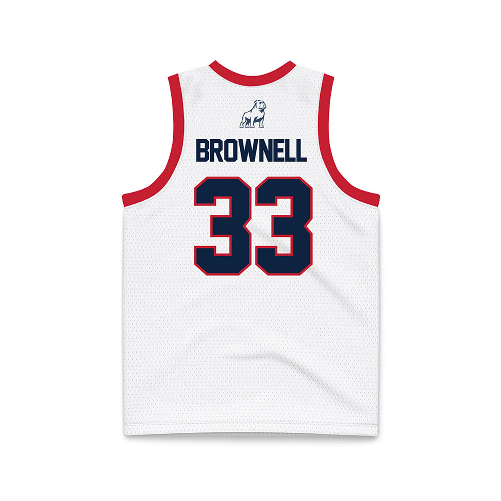 Samford - NCAA Men's Basketball : Jaden Brownell - White Basketball Jersey-1