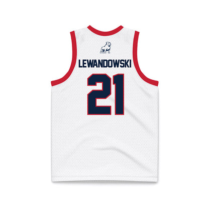 Samford - NCAA Women's Basketball : Kylee Lewandowski - White Basketball Jersey-1