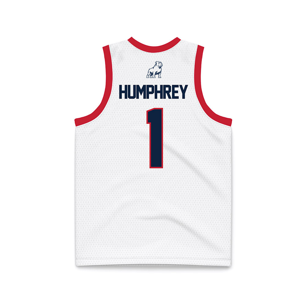 Samford - NCAA Men's Basketball : DaJion Humphrey - White Basketball Jersey-1