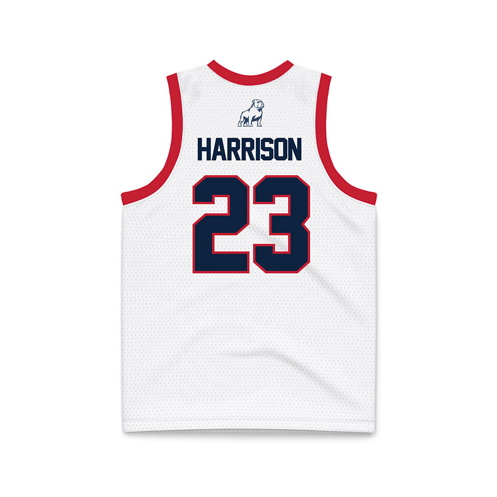 Samford - NCAA Men's Basketball : Caleb Harrison - White Basketball Jersey