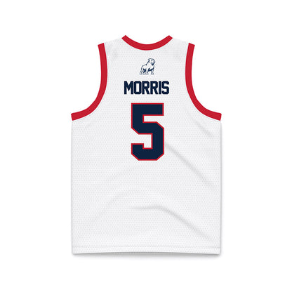 Samford - NCAA Women's Basketball : Francie Morris - White Basketball Jersey-1