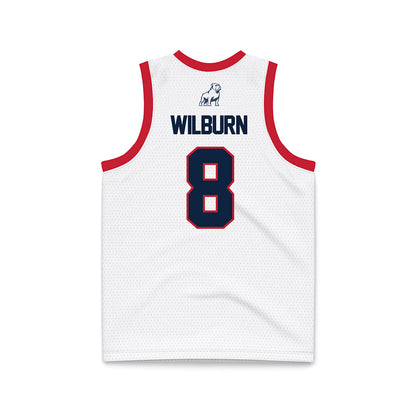 Samford - NCAA Men's Basketball : Zion Wilburn - White Basketball Jersey