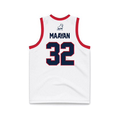 Samford - NCAA Women's Basketball : Yael Maayan - White Basketball Jersey-1