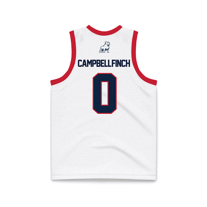 Samford - NCAA Men's Basketball : Isaiah Campbell-Finch - White Basketball Jersey-1