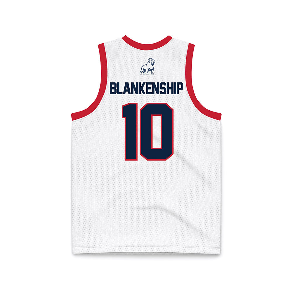 Samford - NCAA Women's Basketball : Aubrey Blankenship - White Basketball Jersey-1