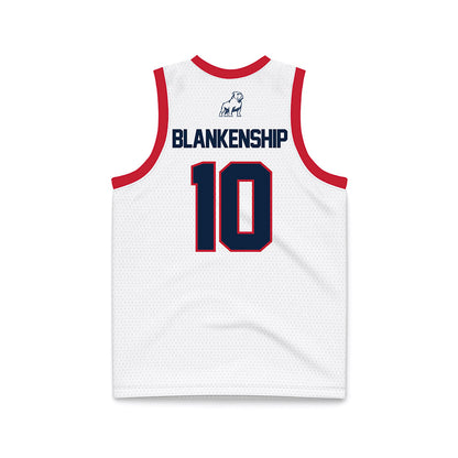 Samford - NCAA Women's Basketball : Aubrey Blankenship - White Basketball Jersey-1