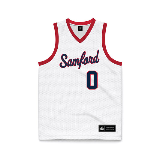 Samford - NCAA Men's Basketball : Isaiah Campbell-Finch - White Basketball Jersey-0