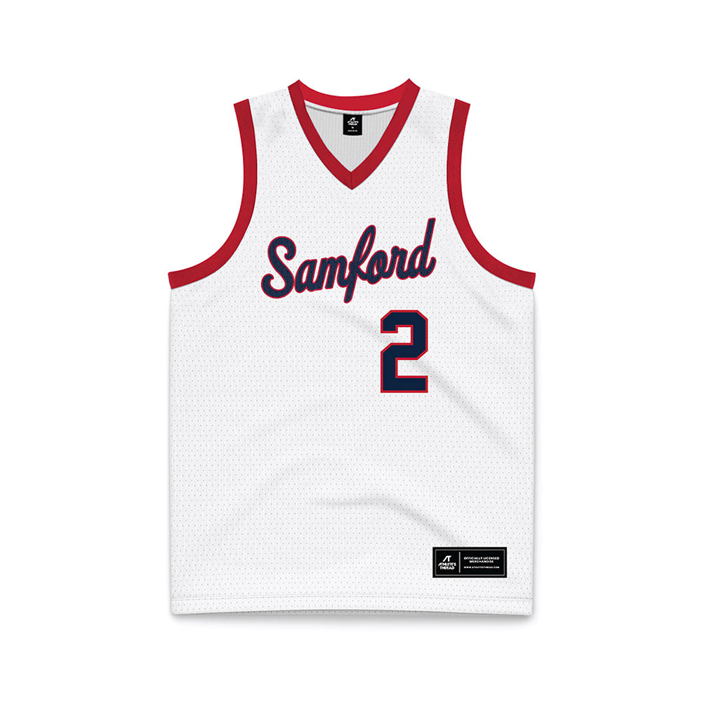 Samford - NCAA Women's Basketball : Avary Brewer - White Basketball Jersey-0