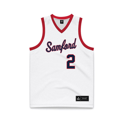 Samford - NCAA Women's Basketball : Avary Brewer - White Basketball Jersey-0