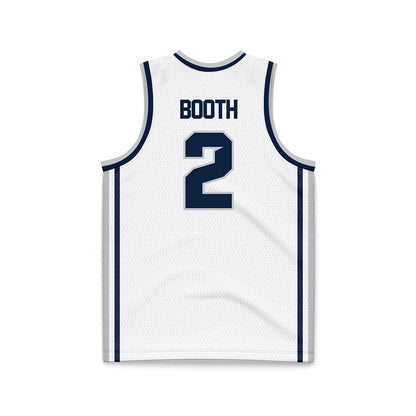 Samford - NCAA Men's Basketball : Jadin Booth - White Basketball Jersey-1