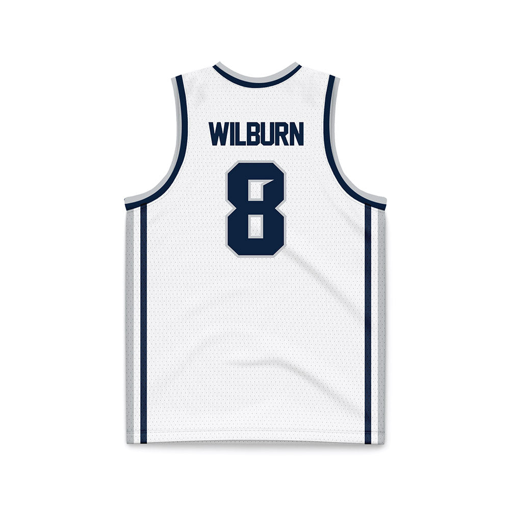 Samford - NCAA Men's Basketball : Zion Wilburn - White Basketball Jersey