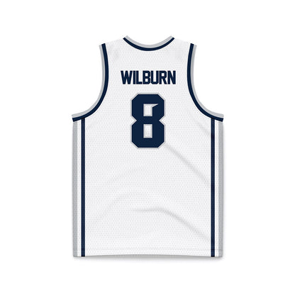 Samford - NCAA Men's Basketball : Zion Wilburn - White Basketball Jersey