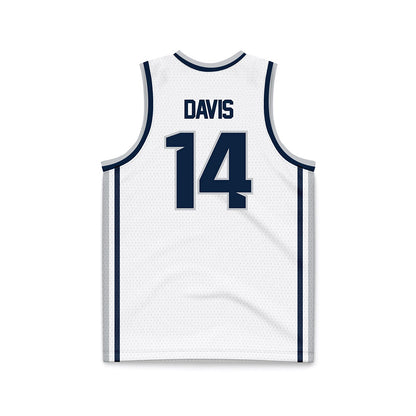 Samford - NCAA Men's Basketball : Brody Davis - White Basketball Jersey