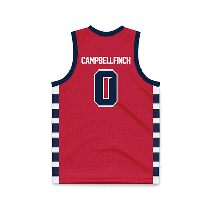 Samford - NCAA Men's Basketball : Isaiah Campbell-Finch - Red Basketball Jersey-1